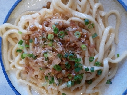 納豆と焼きうどん合いますね！
簡単でとても美味しかったです♪