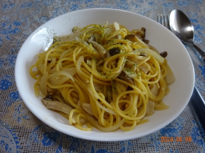 ワンパン！バター醤油きのこパスタ