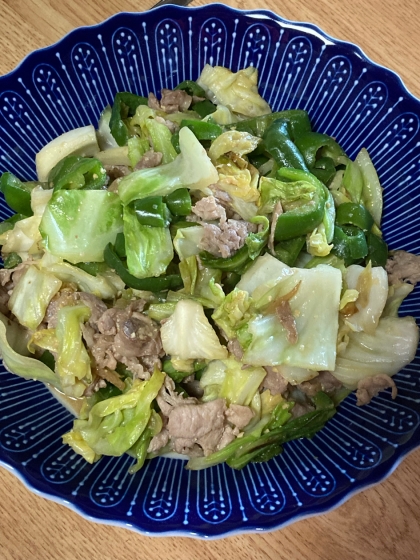 ご飯がすすむ！キャベツと豚肉のみそ炒め