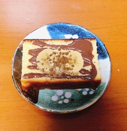 今日はトースト♡ビターチョコとバナナDeトースト♪