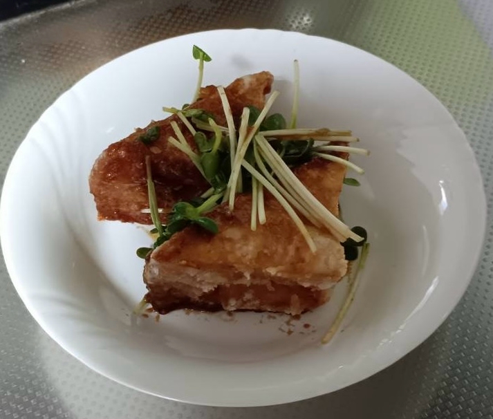 厚揚げの焼き肉ダレがけ