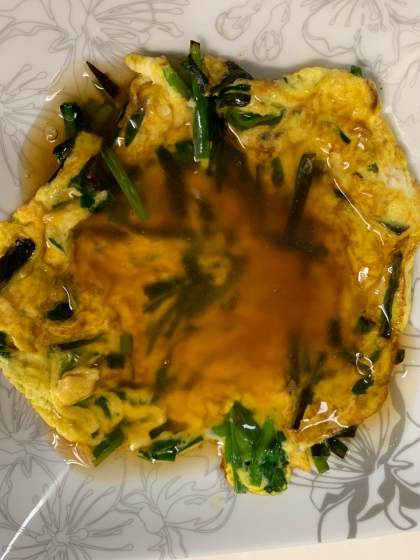 ニラ玉の甘酢あんかけ♪