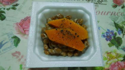 焼き芋黒ごま♪納豆