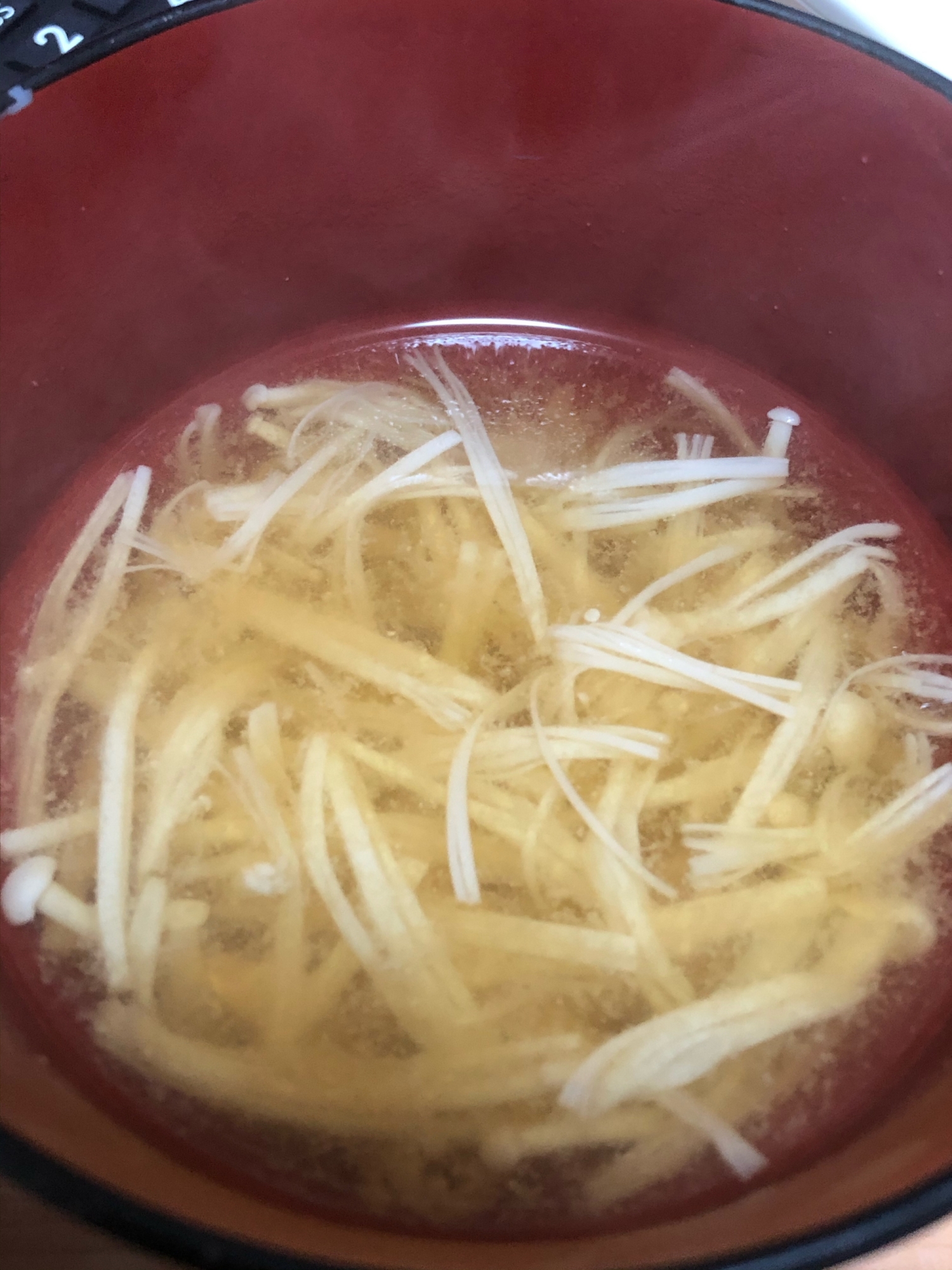 大根とえのきの生姜の味噌汁
