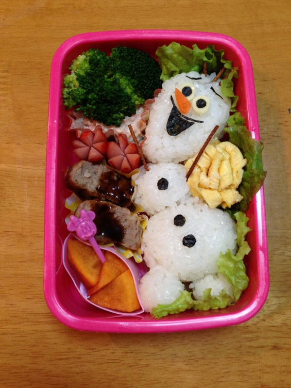 大人気！アナ雪のオラフのキャラ弁♫