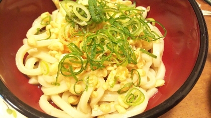 昼でもぶっかけうどん！
おいしくいただきました(^o^)