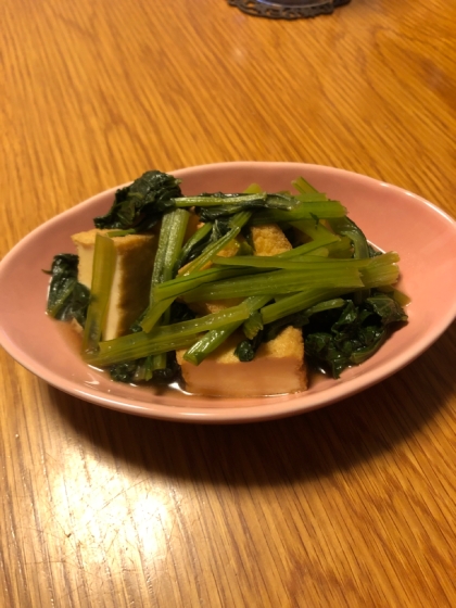 小松菜と厚揚げの煮物