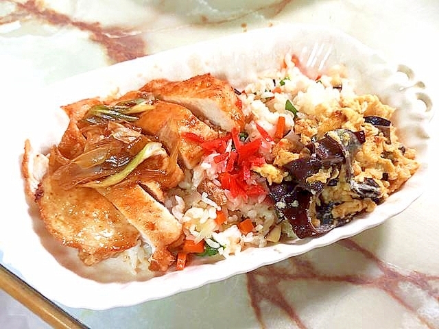 大阪王将の海苔弁を真似?鶏むねで作る海苔なしのり弁