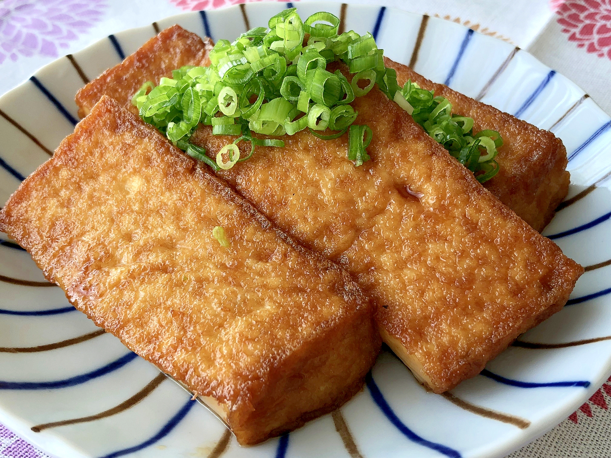 厚揚げの甘辛焼き