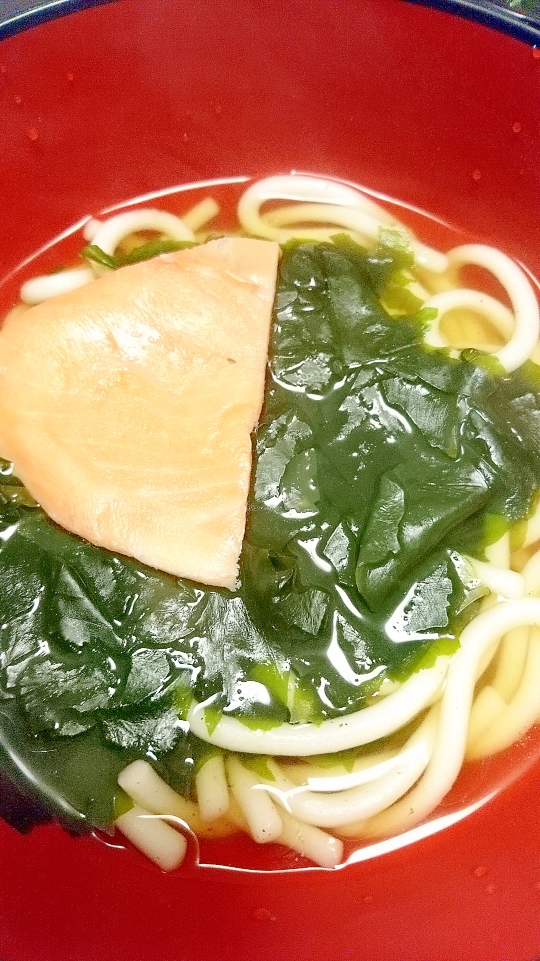 【麺料理】スモークサーモンうどん