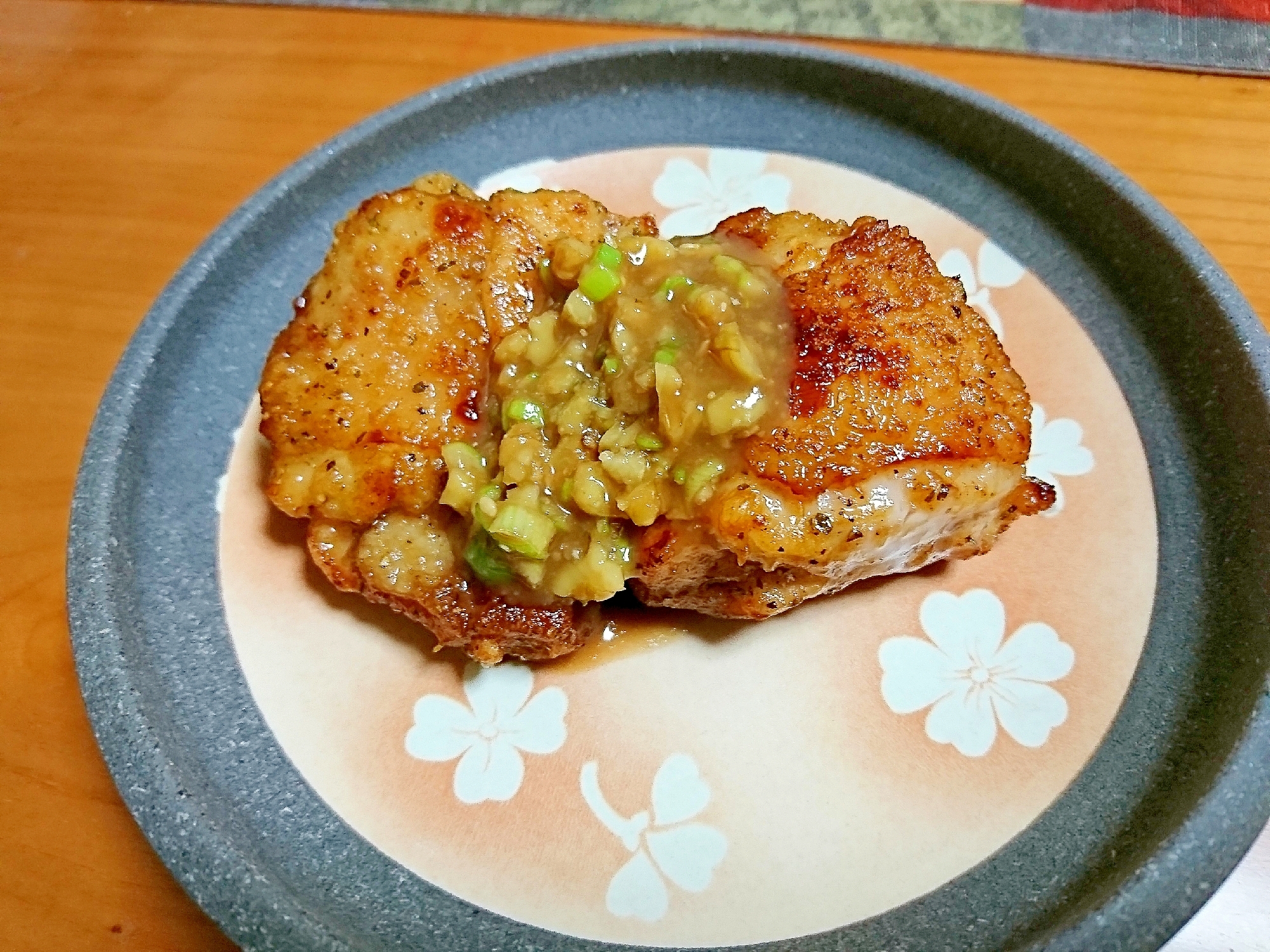 甘味噌だれで鶏唐揚げ