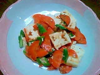 豆腐と野菜の味噌炒め