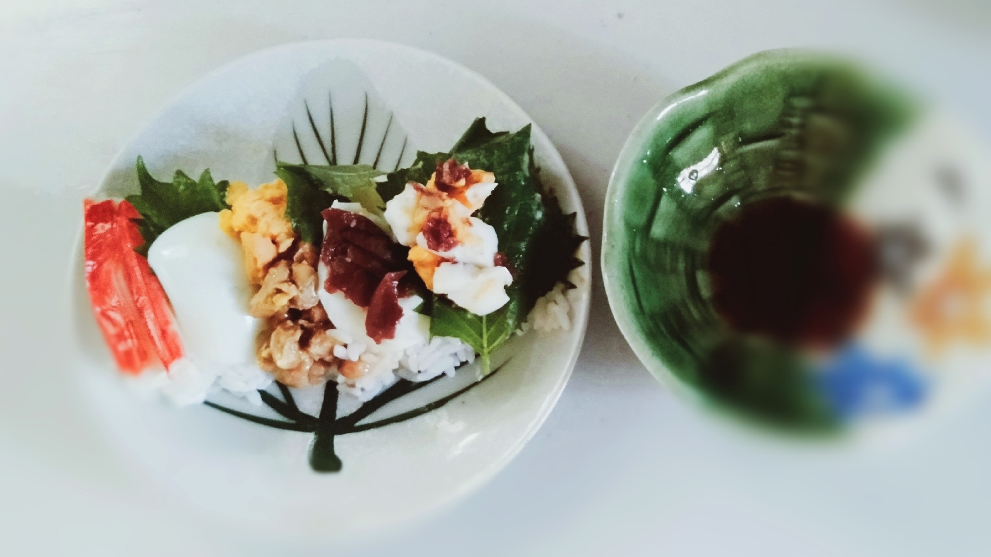 生魚なし*カニカマ&ゆで卵のサラダ寿司