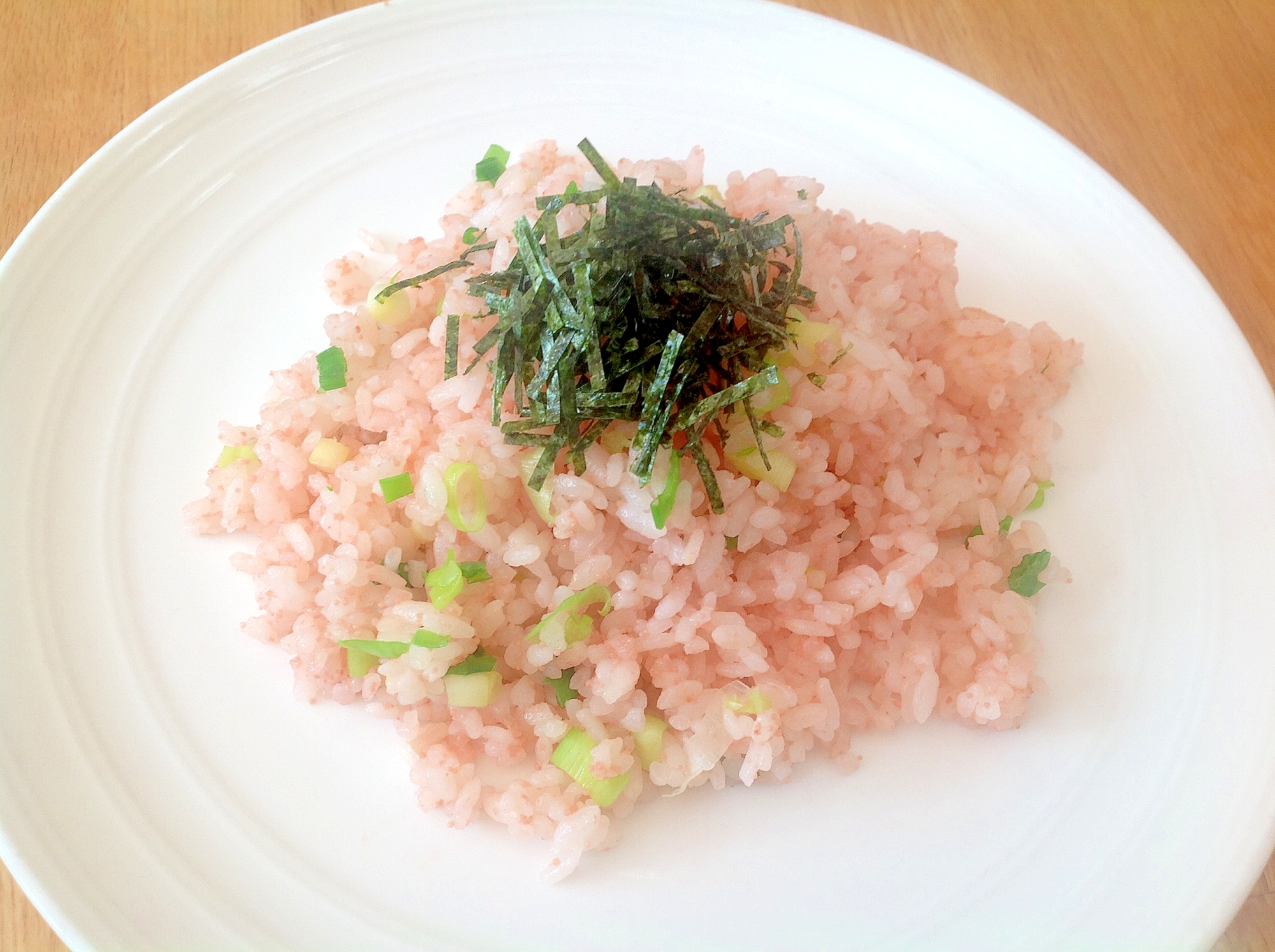 パスタソースで簡単たらこ炒飯