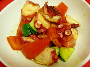 タコと野菜のマリネ