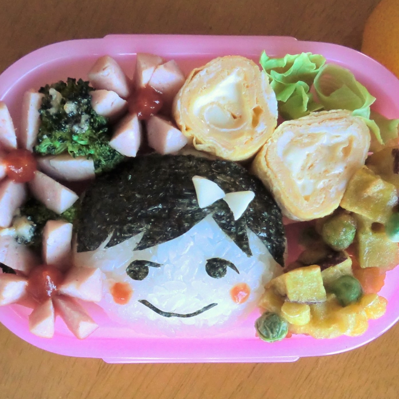 こどものお弁当 にこにこおにぎり レシピ 作り方 By R Chibico 楽天レシピ