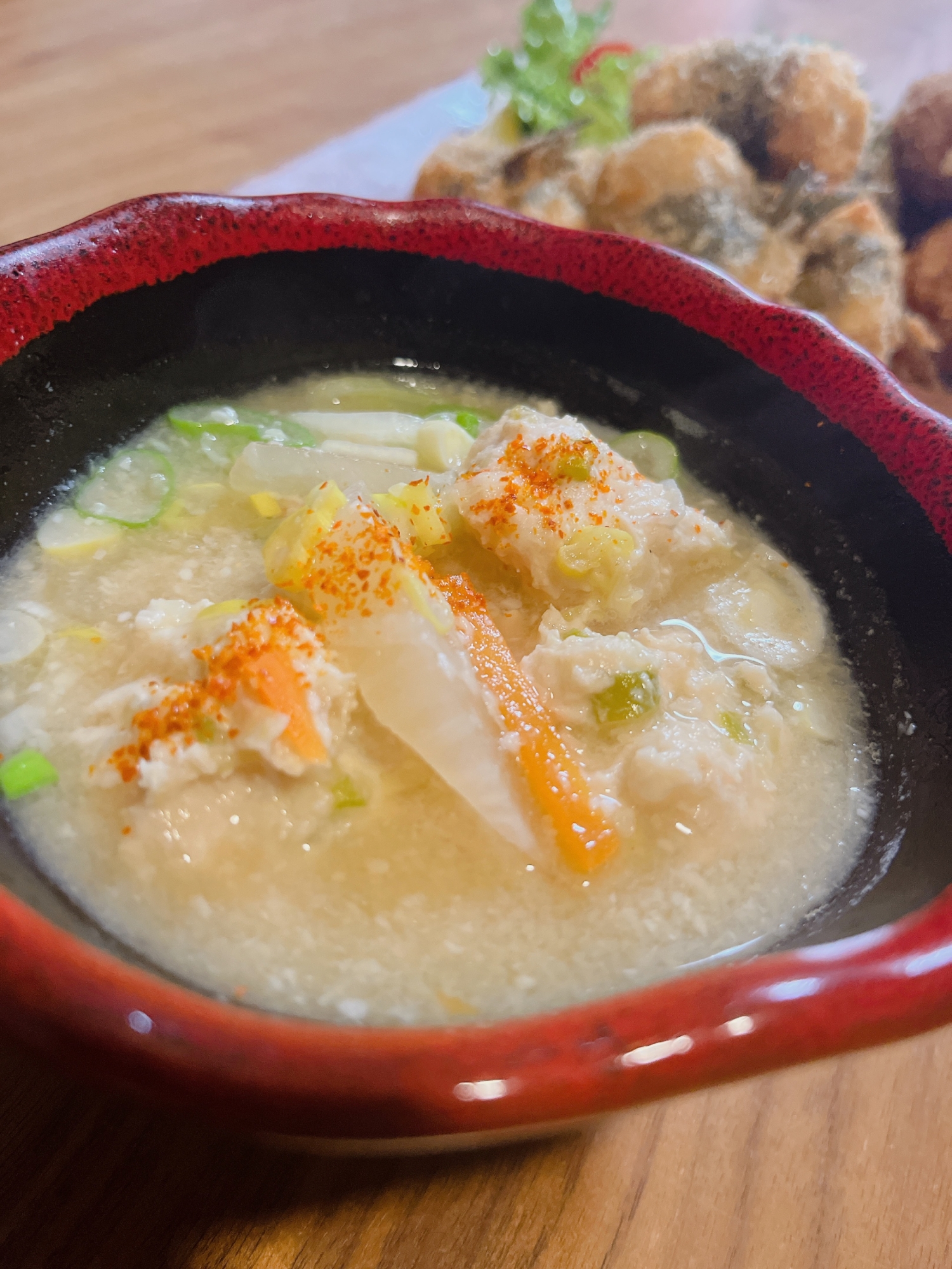 筋肉作りに！野菜たっぷり！鶏胸肉と酒粕汁！