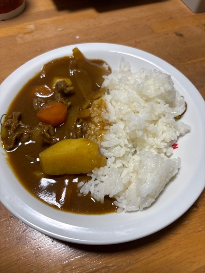 カレーライス（赤パプリカetc..）