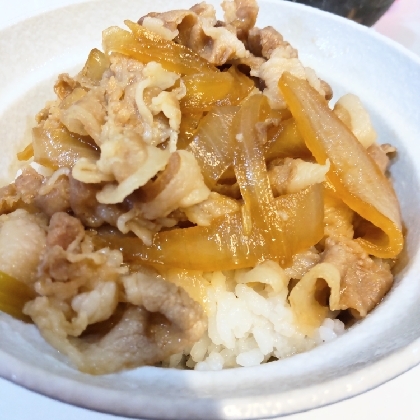 豚丼＊松屋の豚飯風
