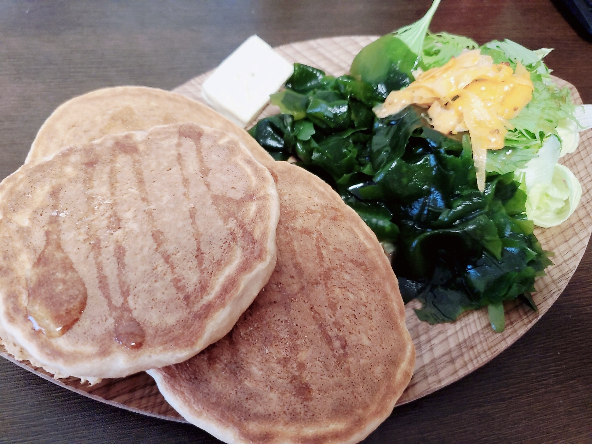 プロテイン入り!!米粉と豆腐のパンケーキ