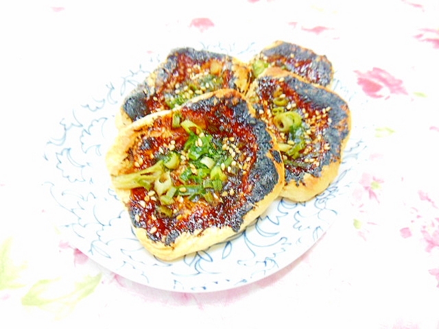 甜麺醤ｄｅ❤油揚げと葱胡麻のトースターで焼き❤