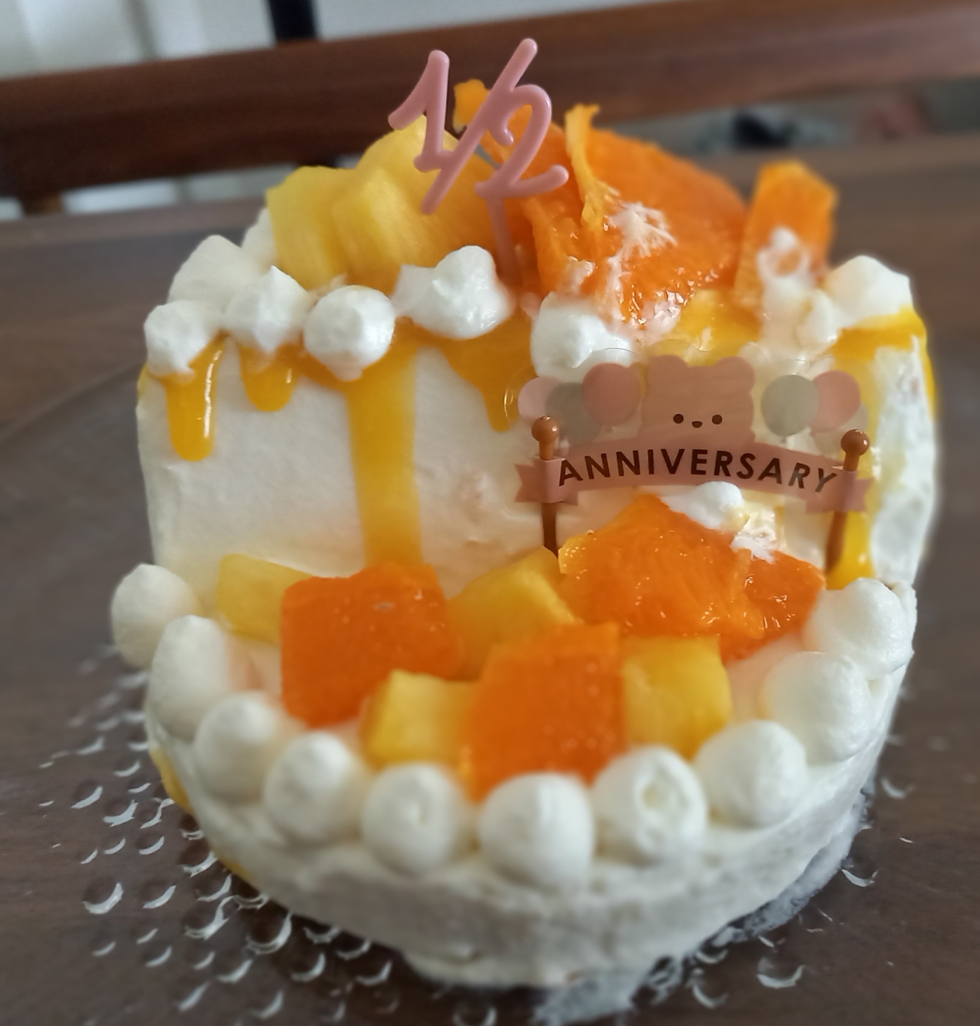 ドリップケーキに!マンゴーのグラサージュ