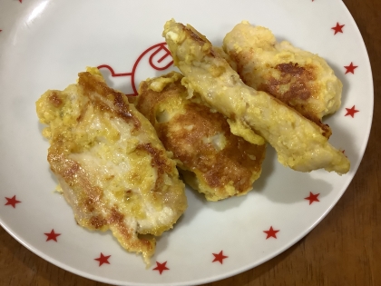 チーズカレー風味のチキンピカタ