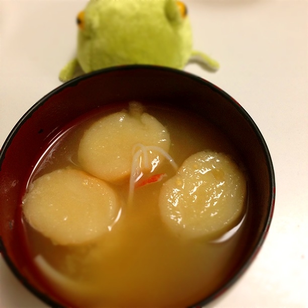 合うね★お麩とカニカマの味噌汁