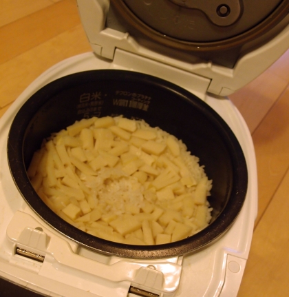 おでんの素で❤︎たけのこご飯