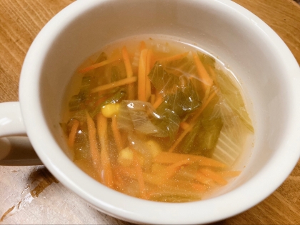 ハムとたっぷり野菜の洋風スープ
