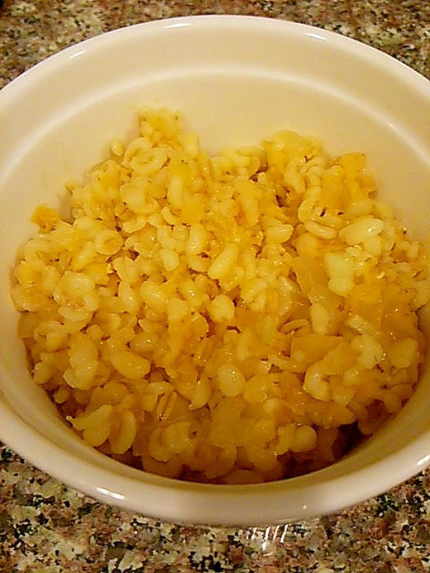 小麦とレンズ豆のコンソメ煮