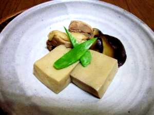高野豆腐は重宝な食材・・・一品追加のレパートリー