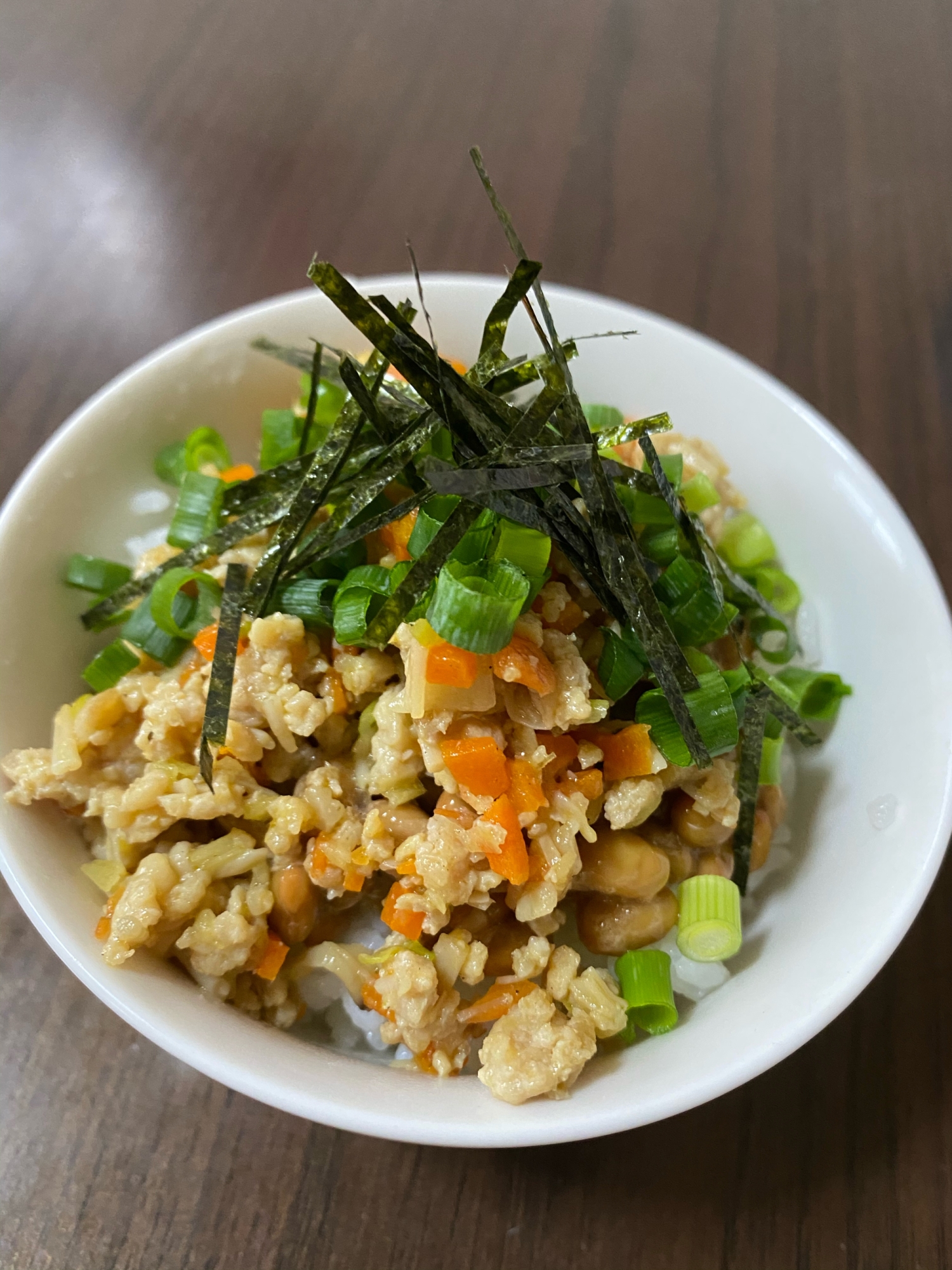 簡単美味しい！スタミナ納豆丼！