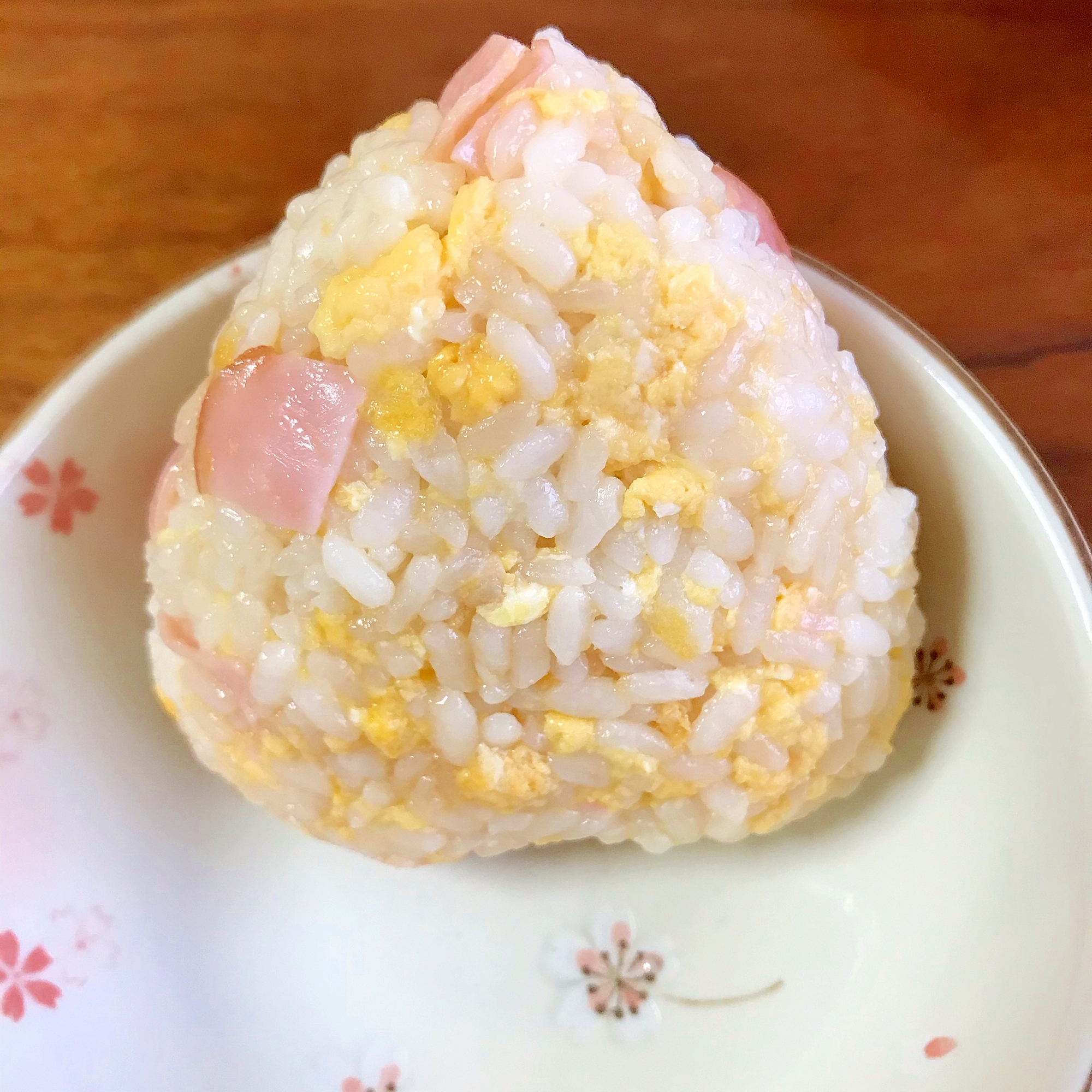 卵とハムのおにぎり～醤油味