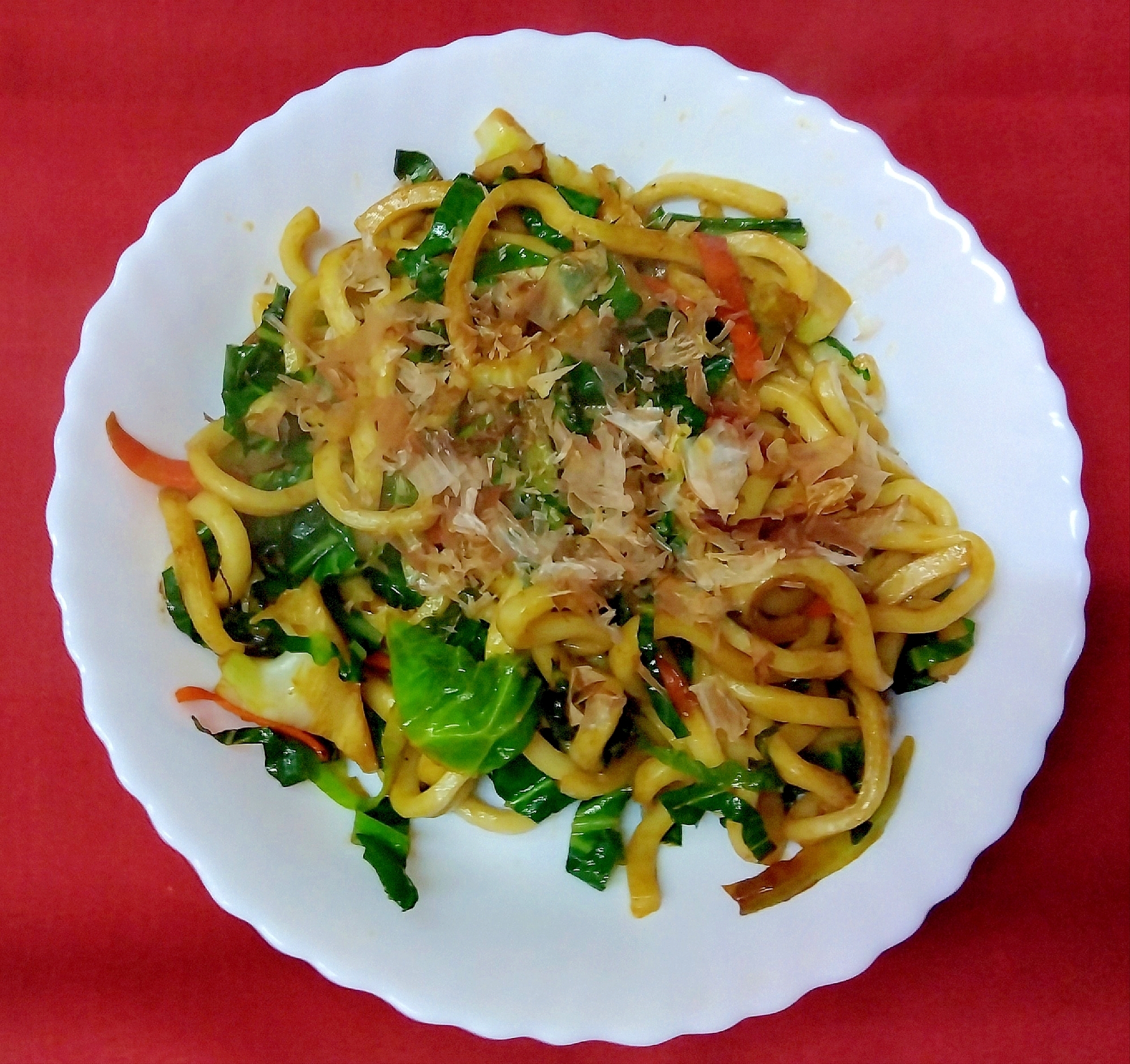 カリフラワー焼きうどん