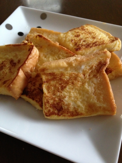 冷凍食パン１枚をフレンチトースト