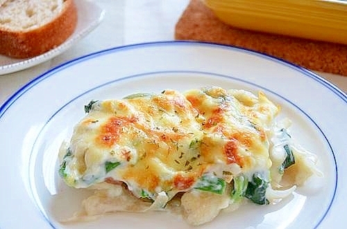 タラとほうれん草のグラタン風オーブン焼き レシピ 作り方 By 楽天出店店舗 香味館ひびき屋 楽天レシピ タラとほうれん草のグラタン風オーブン焼き レシピ 作り方 By 楽天出店店舗 香味館ひびき屋 楽天レシピ