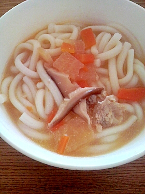 豚汁うどん♪（＾＾）