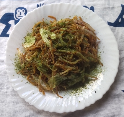 ホットプレートで　ソース焼きそば