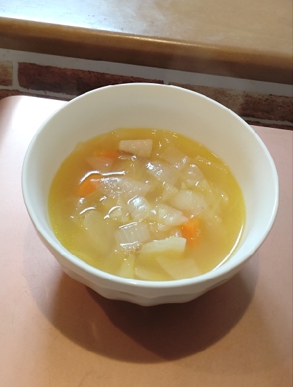 アヤアヤコさん♪
家にある夏野菜で作りました。
コンソメスープおいしかったです。レシピごちそうさまでした(^-^)