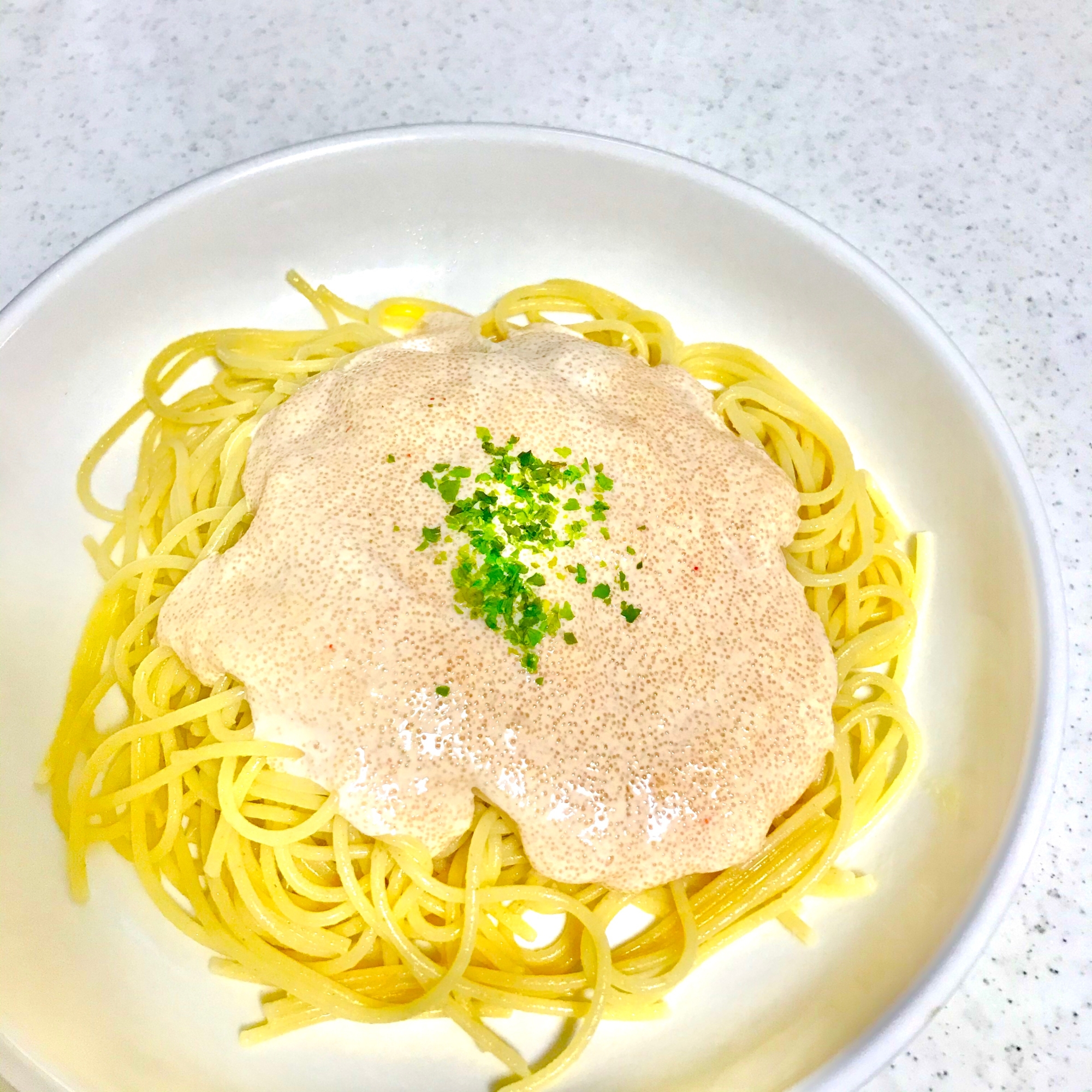 ちょい贅沢☆明太子クリームパスタ