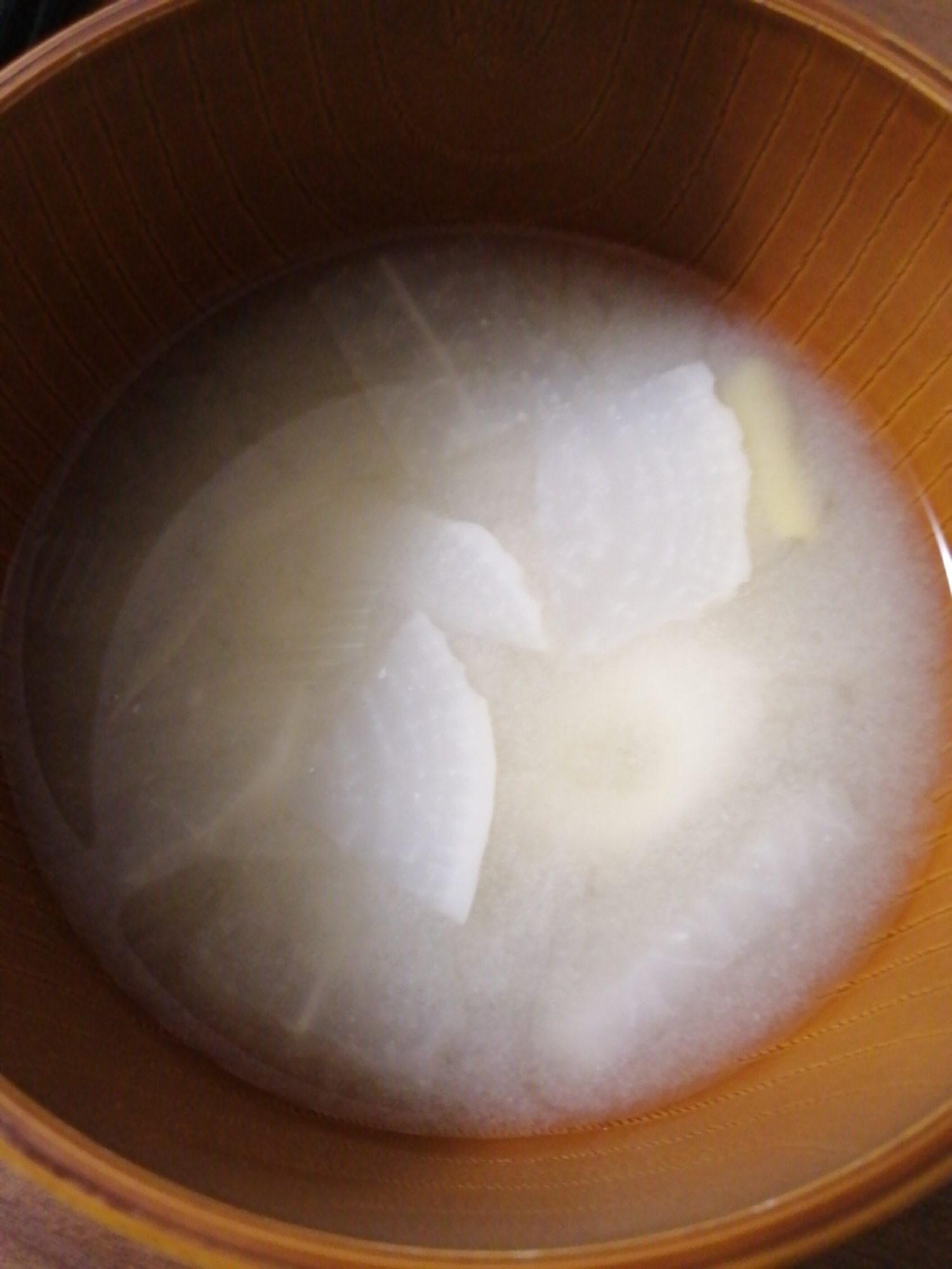 大根と菊芋の味噌汁