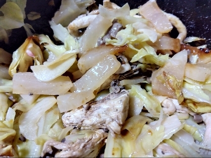 大根と豚みんちのXO醤炒め