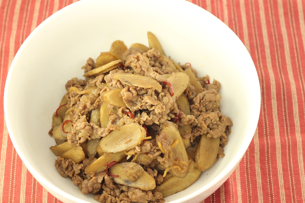 簡単！牛肉とごぼうの炒め煮