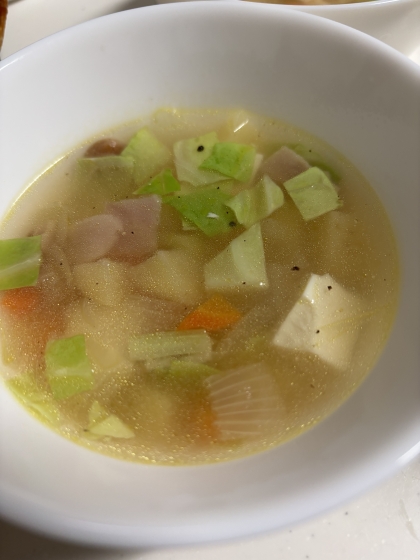 温まる（*＾＾*）　大根のコンソメスープ♪