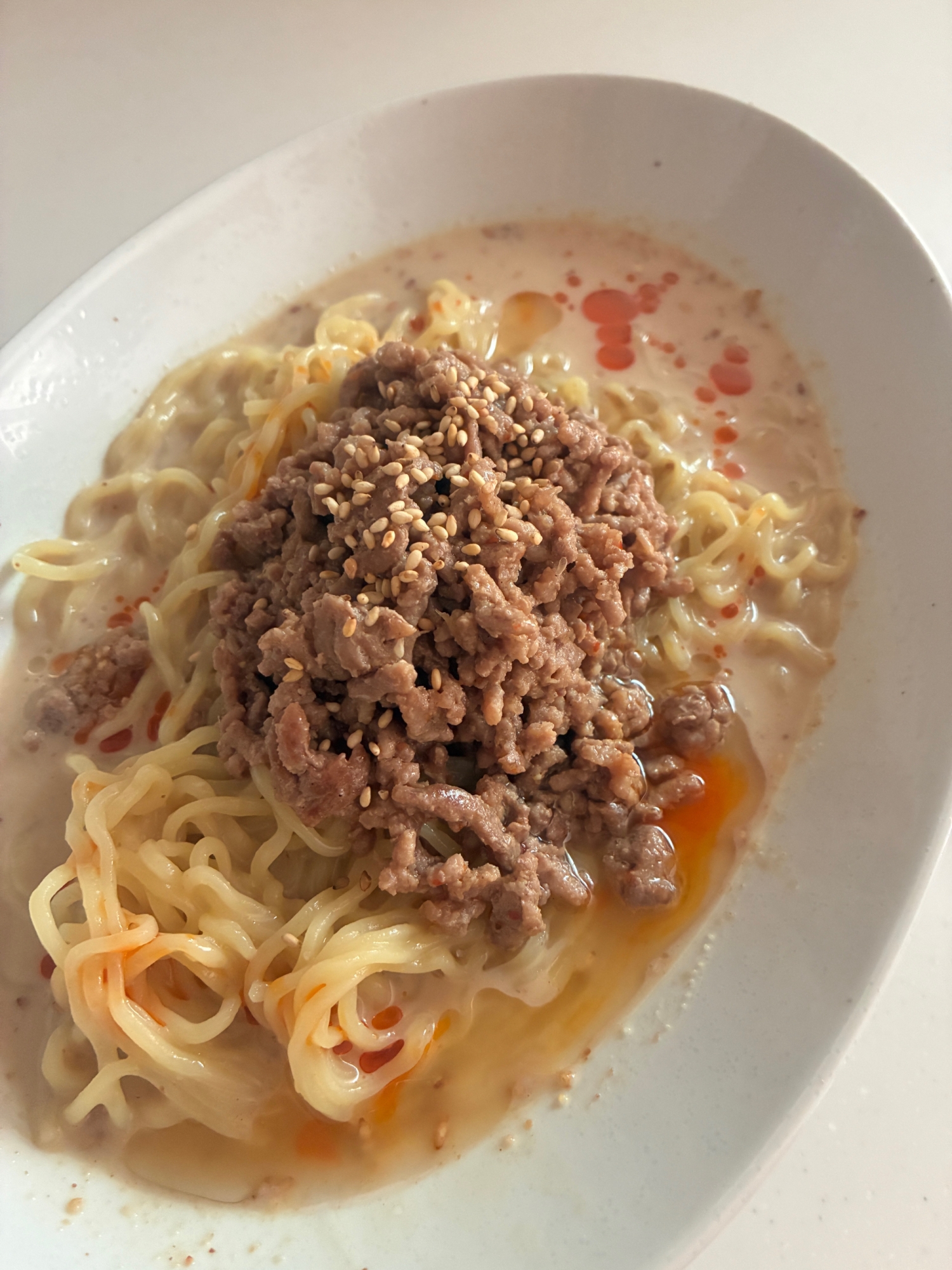 冷やし担々麺♪ゴマだれ冷やし中華から変身