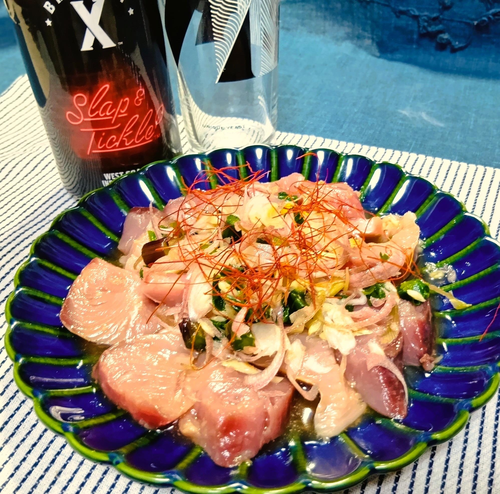 行者にんにく醤油漬け活用!スタミナ漬けカツオ