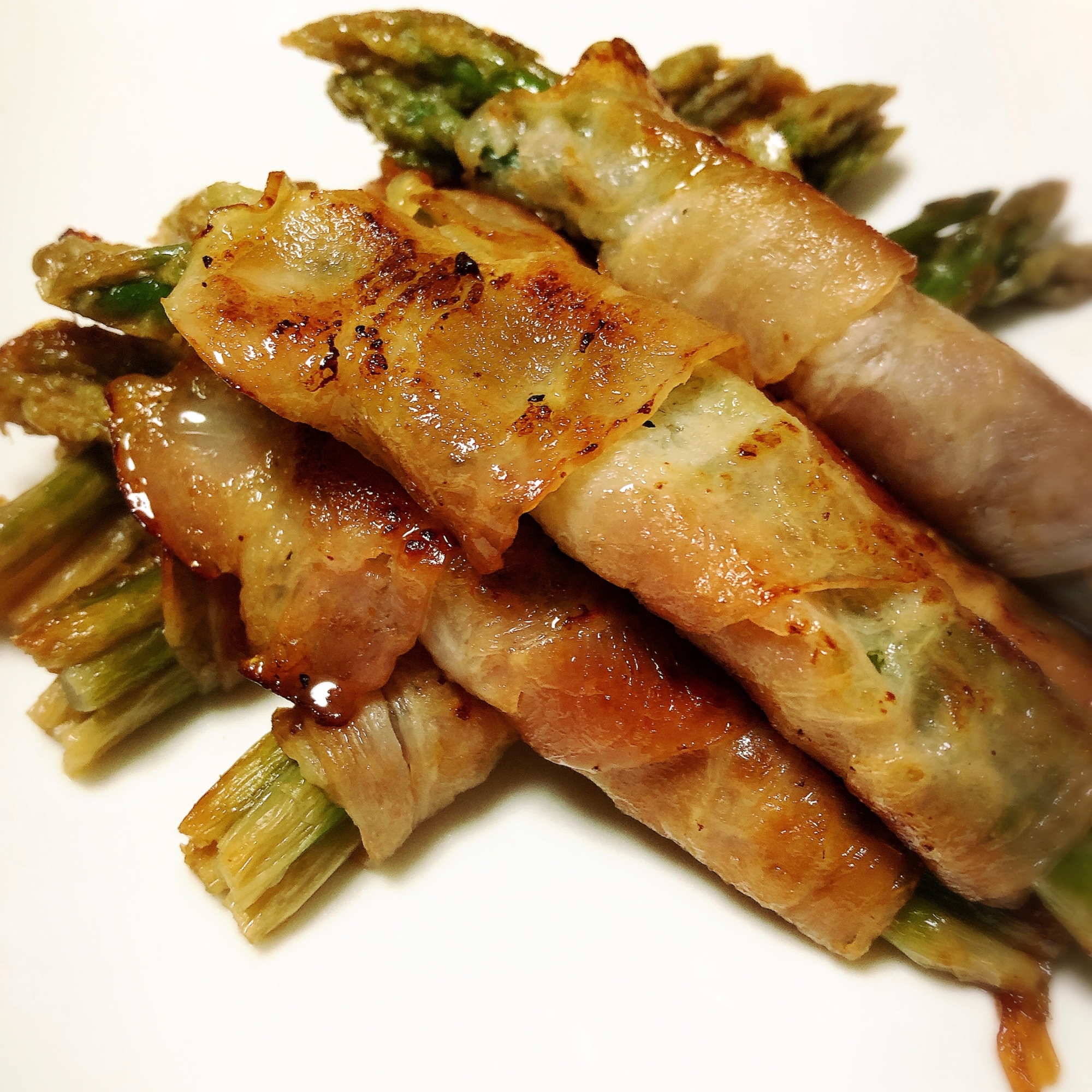 細いアスパラをまとめてアスパラベーコン レシピ 作り方 By 萌吉 楽天レシピ