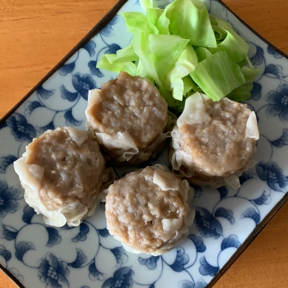 キャベツと一緒に蒸しました♪キャベツも食べられて嬉しい*•.❥ (˘͈ᵕ ˘͈❀)教えてくださりありがとうございます❤️