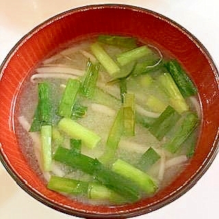 炒め野菜で　味噌汁